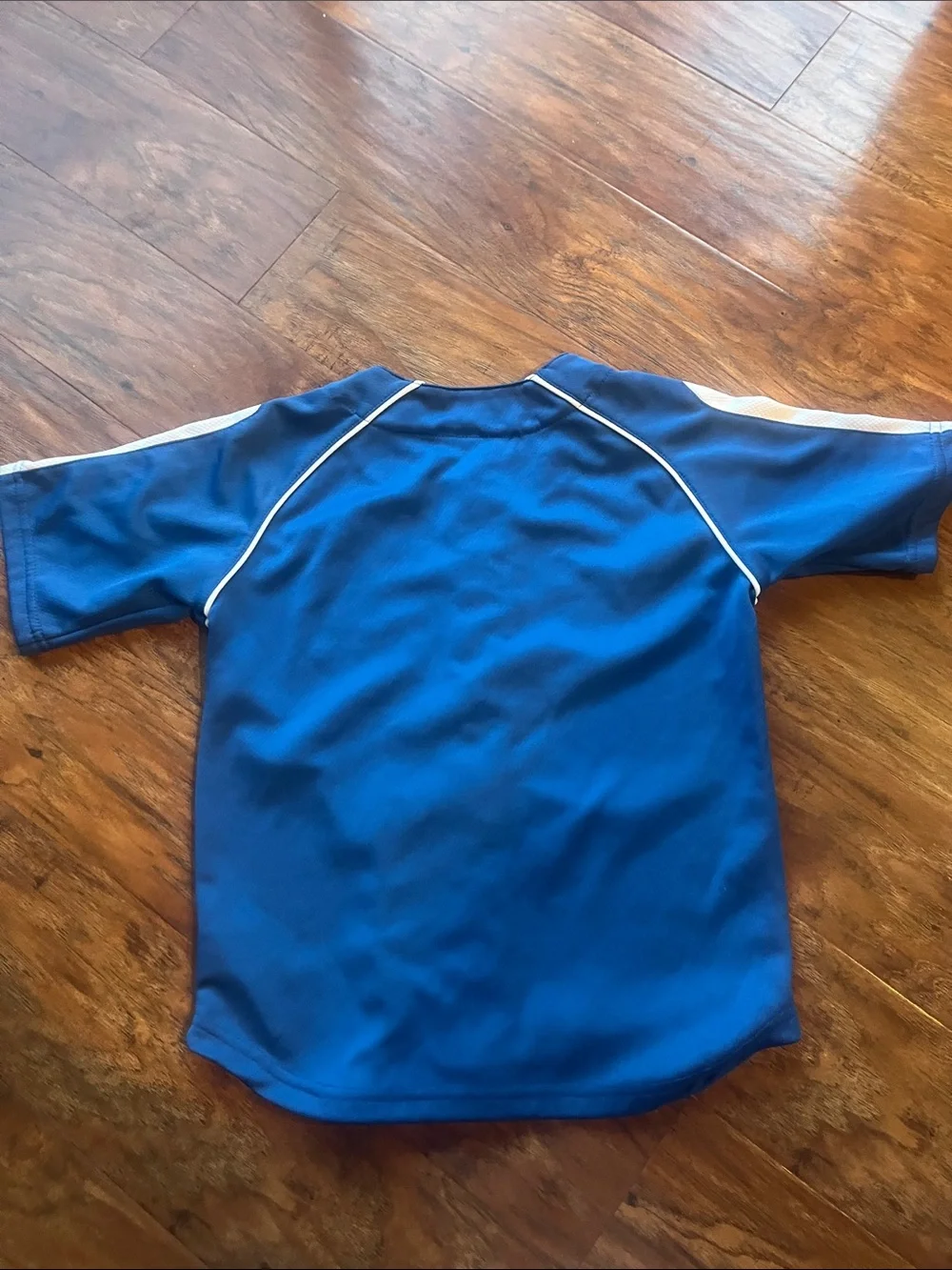 Nike LA Dodgers Royal Blue Button Jersey with White Accents